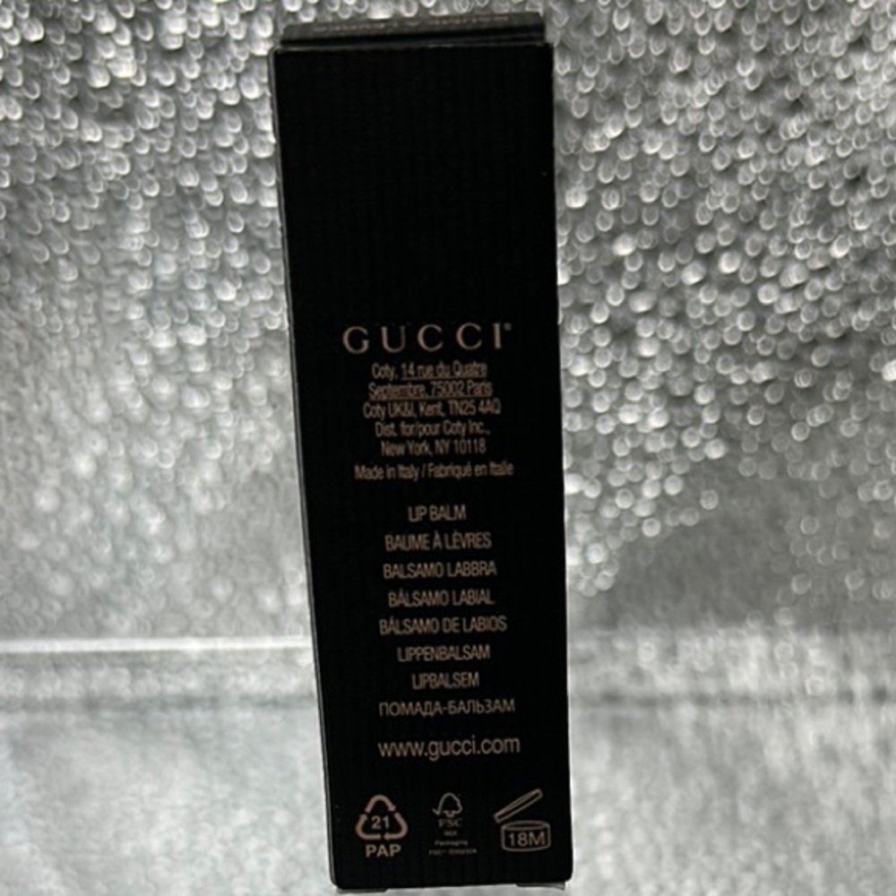 Gucci Gold Lip Balm with Teal Cap - Picture 5 of 5